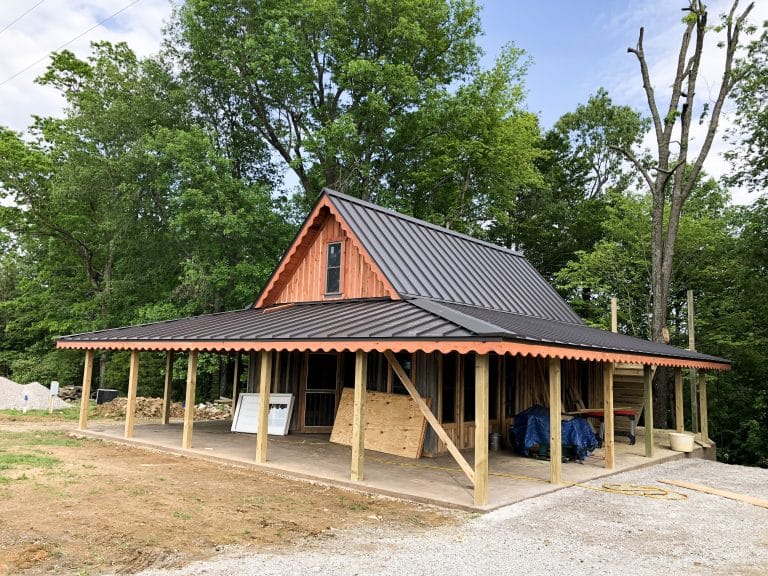 Quaint building with a beautiful standing seam roof