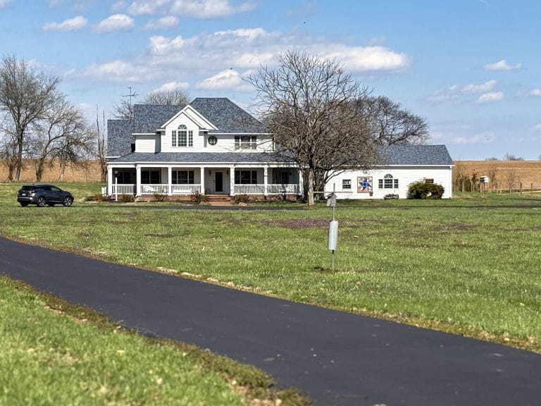 Shingle roof on a beautiful home